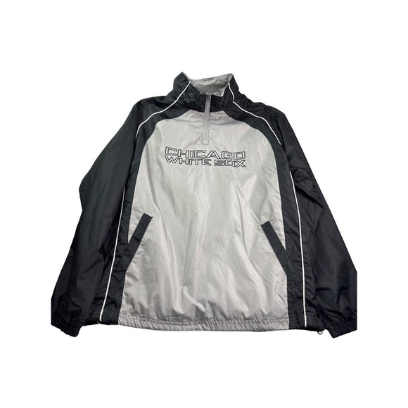 Chicago White Sox Windbreaker Quarter Zip Jacket Mens M MLB Genuine Merchandise - Picture 1 of 8
